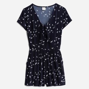 Kaileigh Adalynn Tie Front Romper